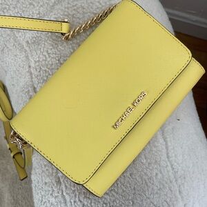 Michael Kors Yellow Wallet with Strap